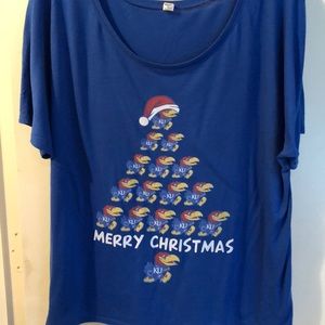 Kansas Jayhawks Christmas T-Shirt